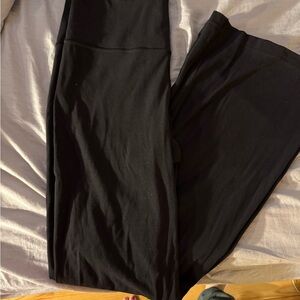 Black nulu flare pants